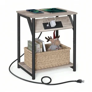 End Table With Charging Station
