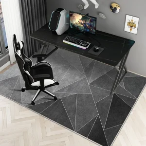 Geometric office desk non-slip carpet